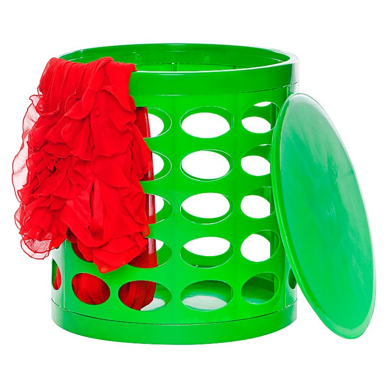 GitaDini Storage Ottoman Perforated Green