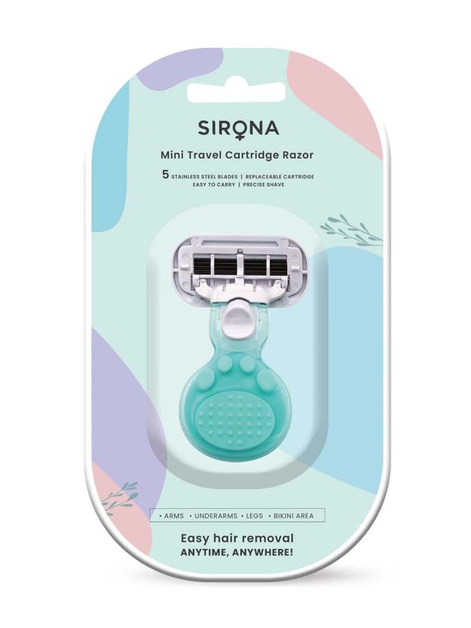 Sirona 5 Blades Body Razor with Replaceable Head - 1 Pc