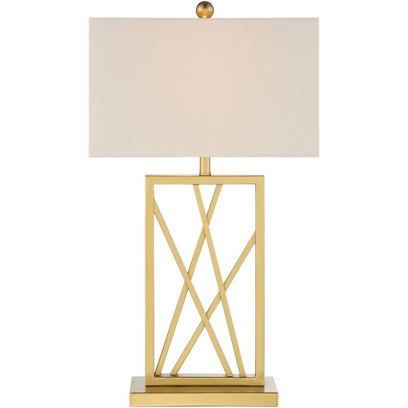 360 Lighting Claudia Modern Square Gold Table Lamp