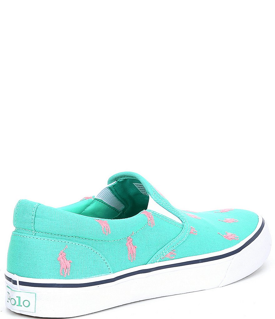 Polo Ralph Lauren Men's Thompson Logo Printed Slip-On Sneakers