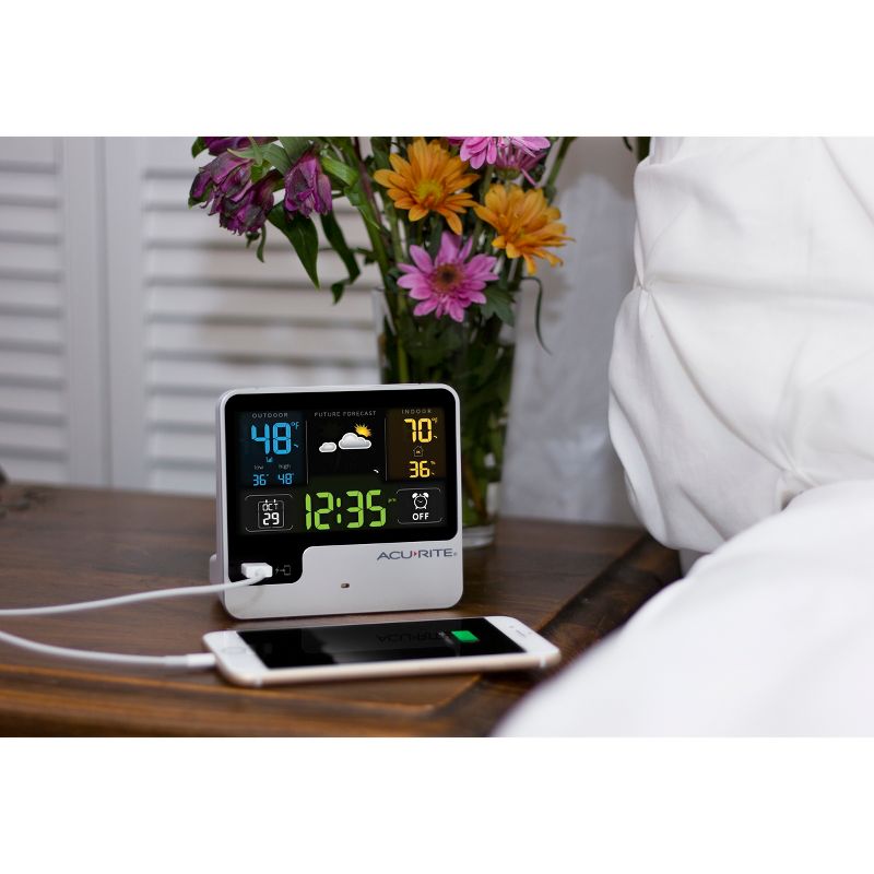 AcuRite Alarm Clock with Weather Forecast