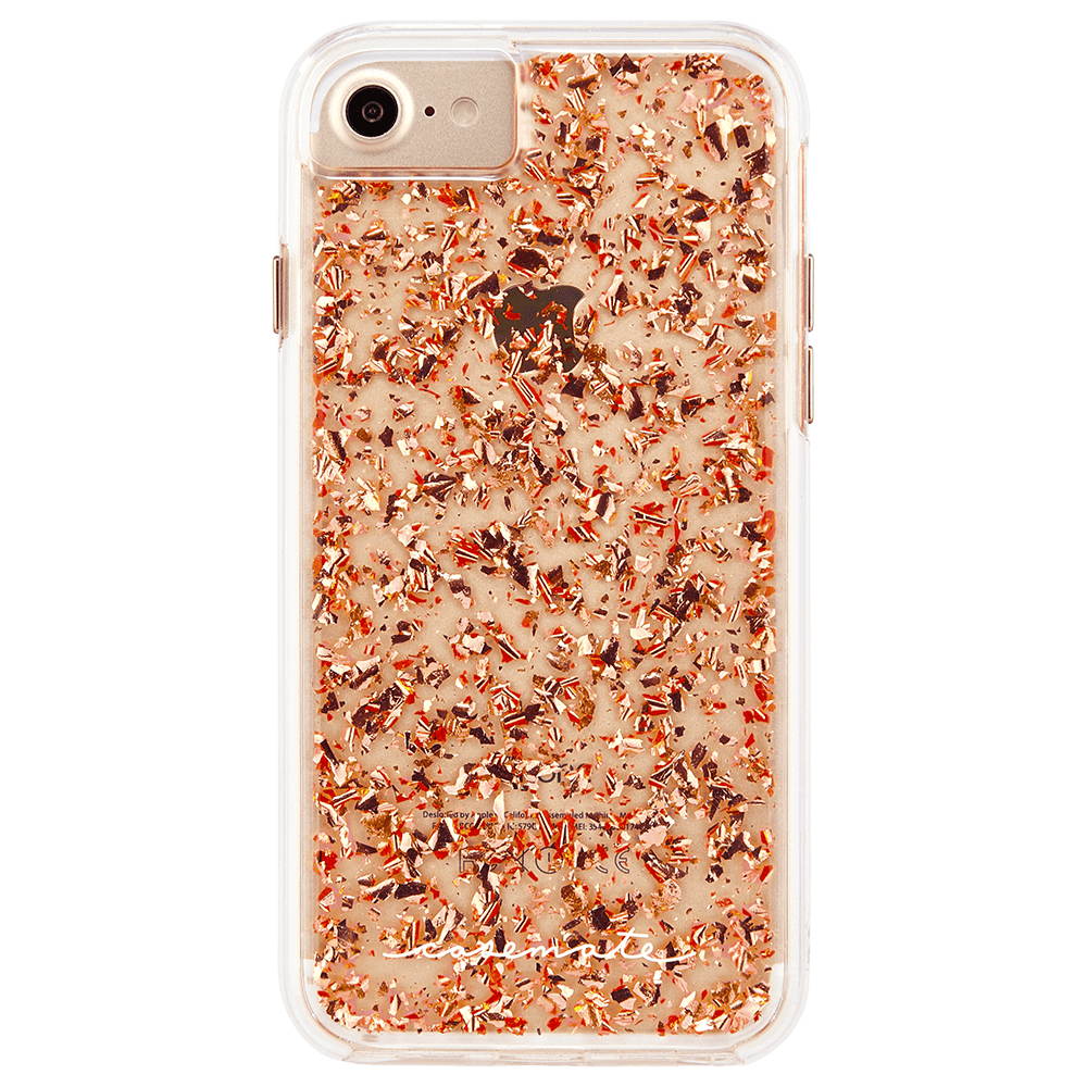 Case-Mate Karat Case for iPhone 8/7/6/6s - Rose Gold/Clear