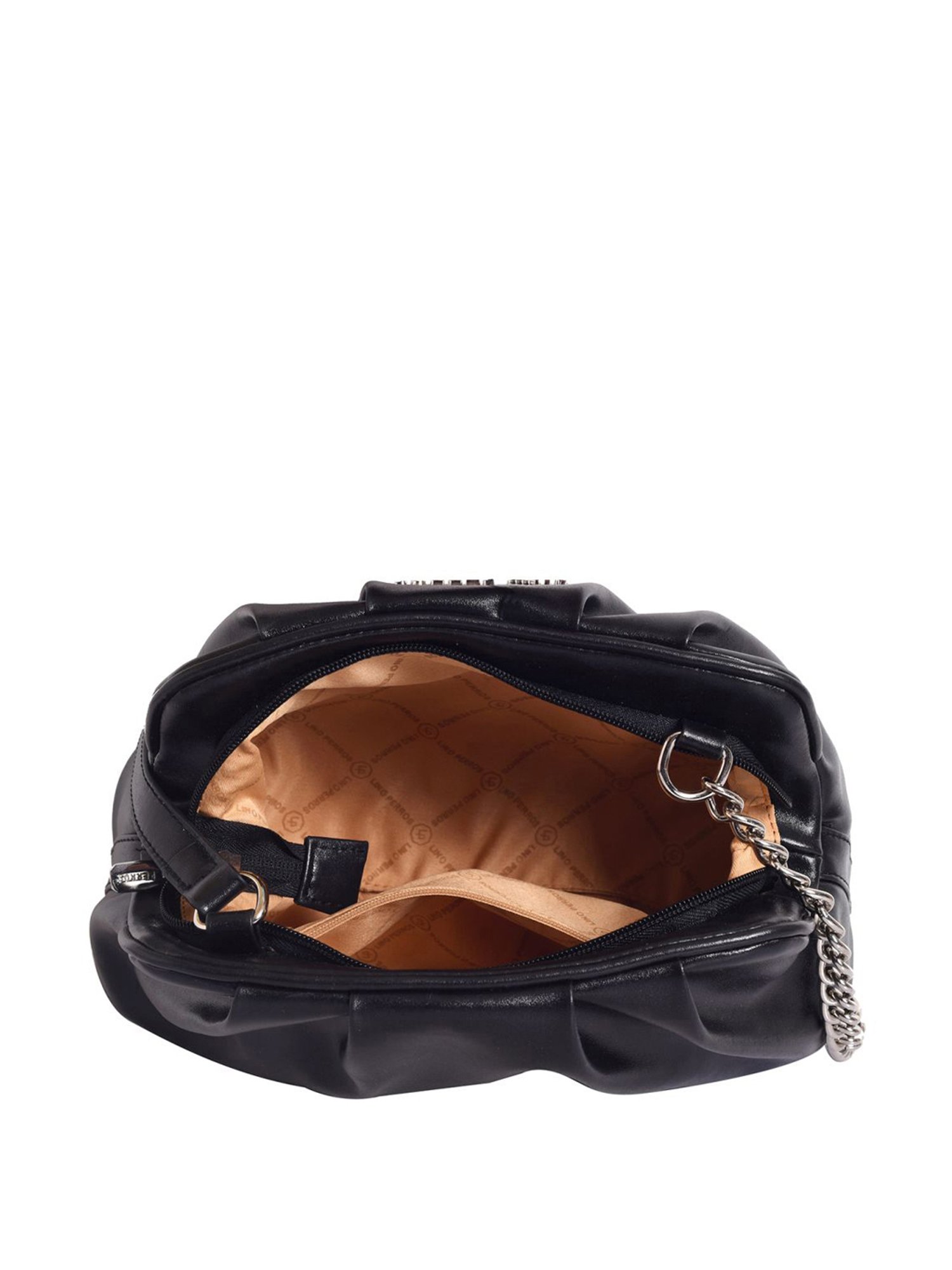 Lino Perros Black Solid Medium Shoulder Bag