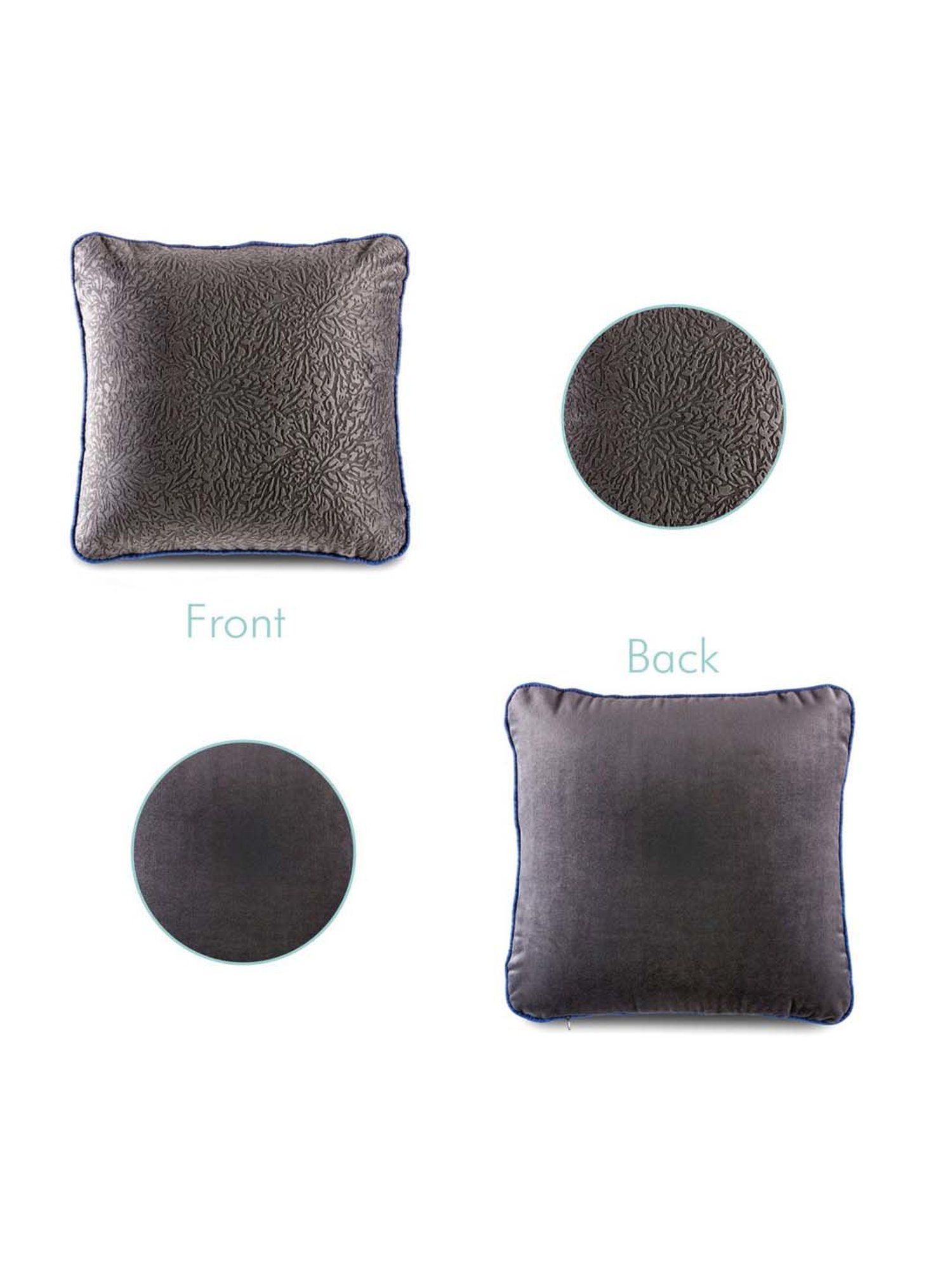 The White Willow Black Car Cushion - Set of 1