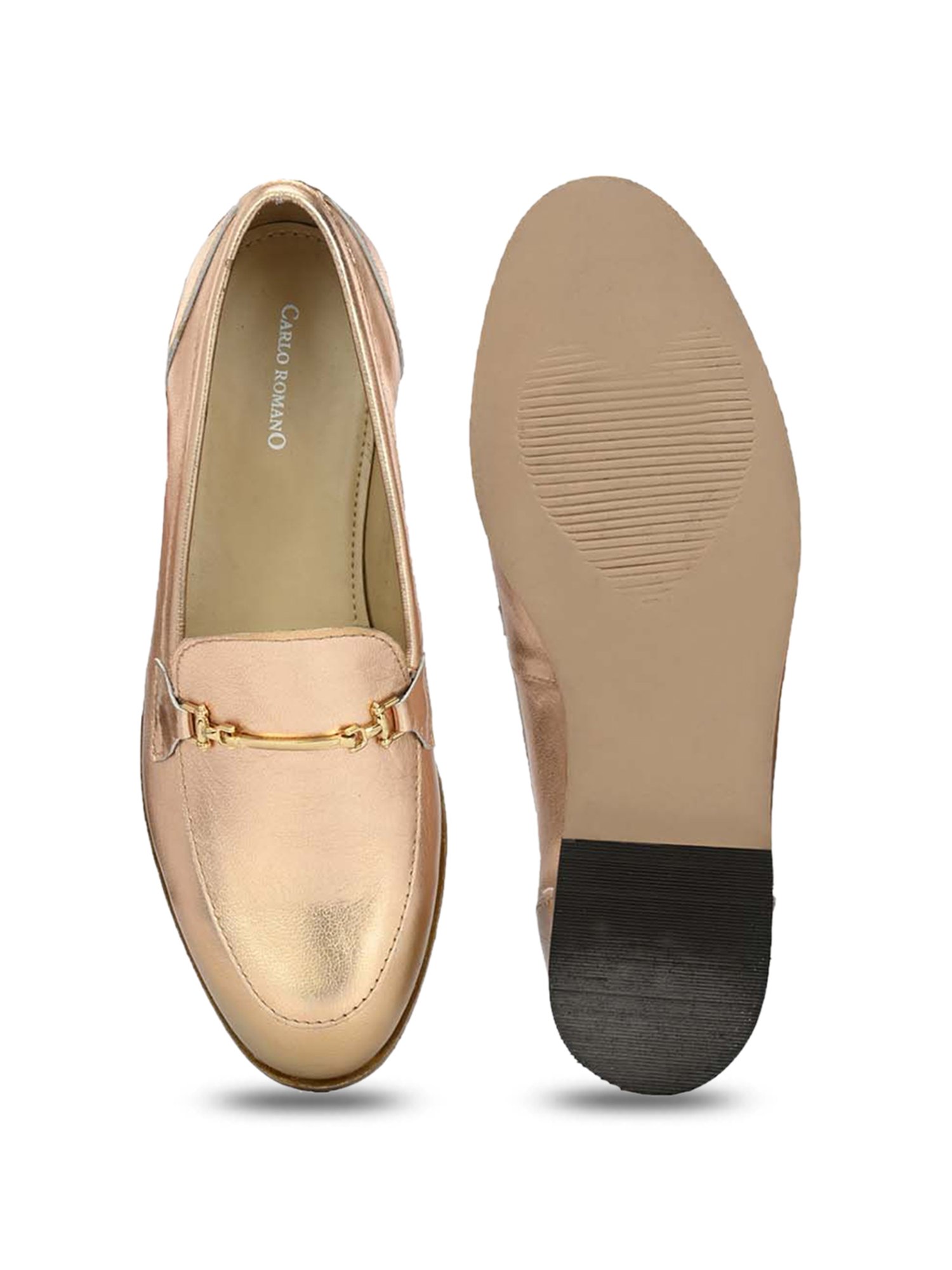 Carlo Romano Women's Golden Casual Pumps