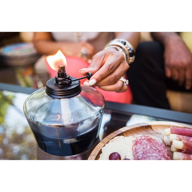 Glass Outdoor Tabletop Torch Blue - TIKI