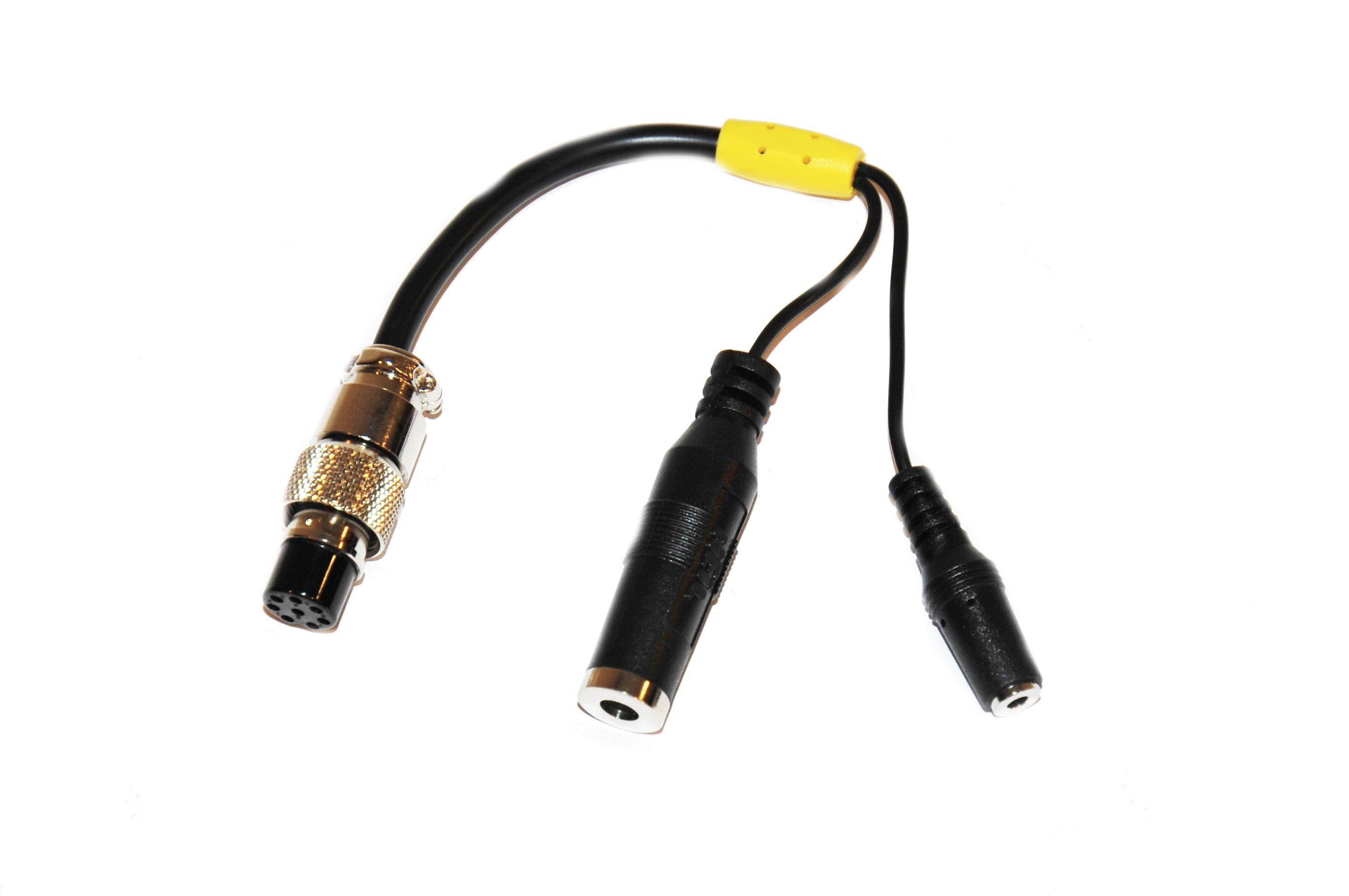 Heil Sound AD-1-Y8 Headset adapter cable: Yaesu 8-pin round