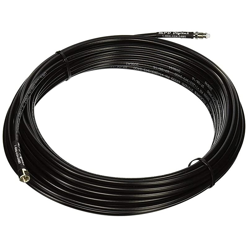 LMR240cellphoneextension50 Cellular Antenna Extension Cable for Cell Phone Antennas FMA Male to FME Female LMR240 with Polyolefin CrossLinked Strain Relief