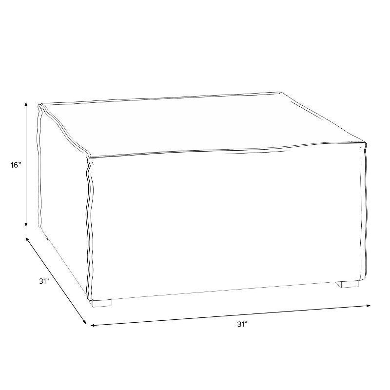 3pc French Seamed Sectional Abstract Shapes Cloud - Project 62™