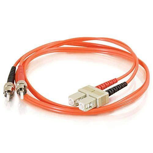 C2G/Cables to Go 37416 SC/ST Duplex 50/125 Multimode Fiber Patch Cable (2 Meter, Orange)