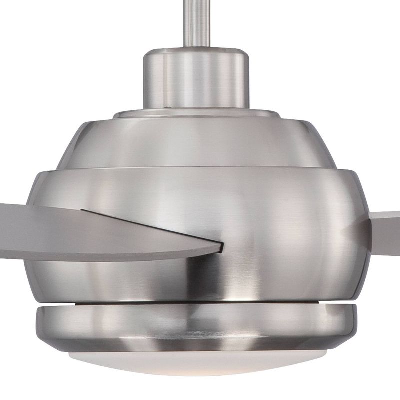 52" LED Antique Crystal Lighted Ceiling Fan White/Champagne - River of Goods