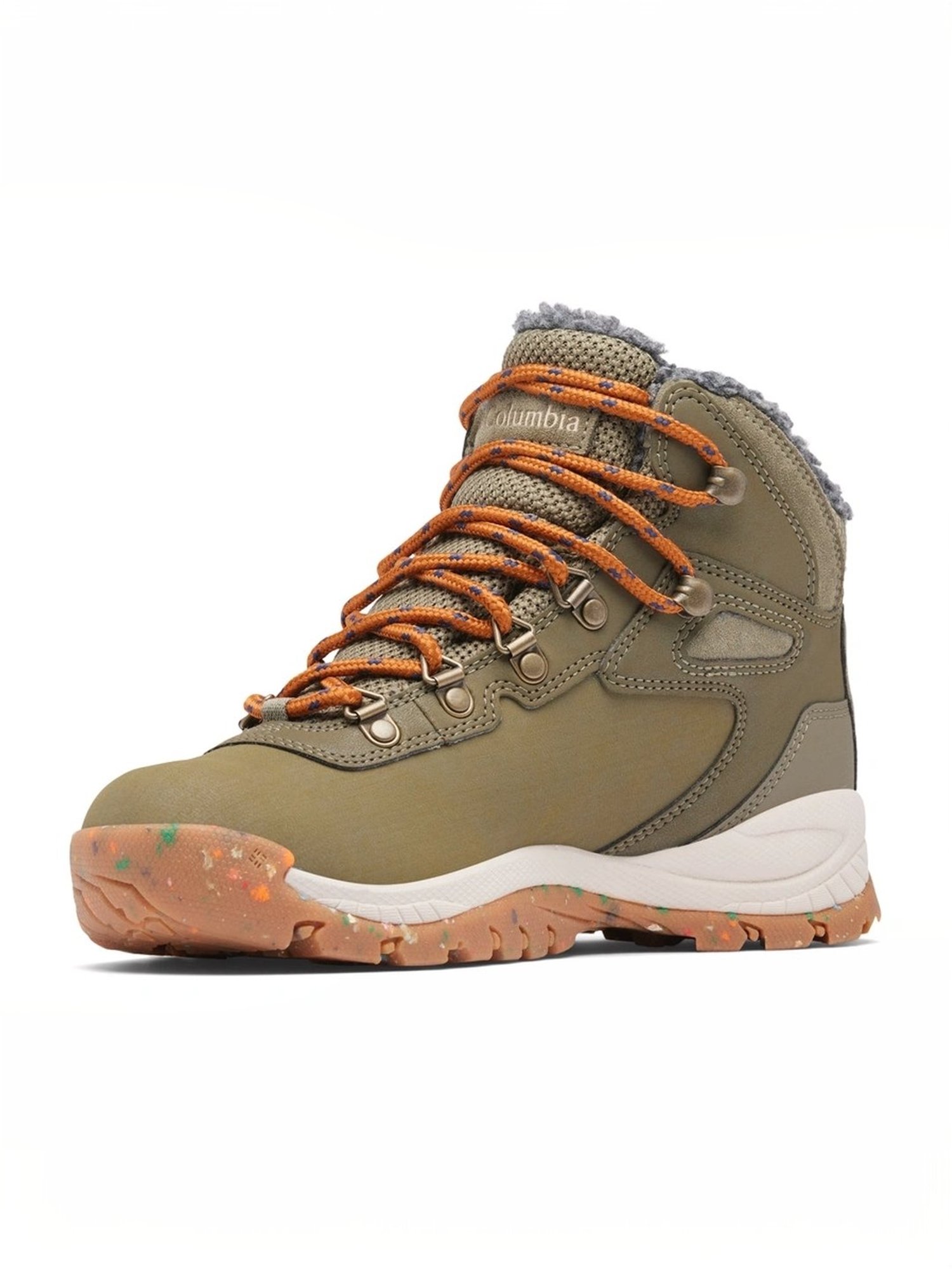 Columbia Women's NEWTON RIDGE WP OMNI-HEAT II Olive Outdoor Shoes