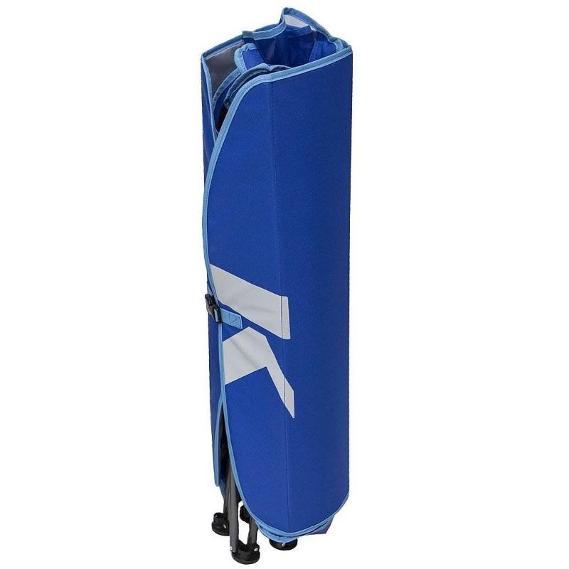 Kelsyus Premium Portable Camping Folding Lawn Chairs with Canopy, Blue & Black