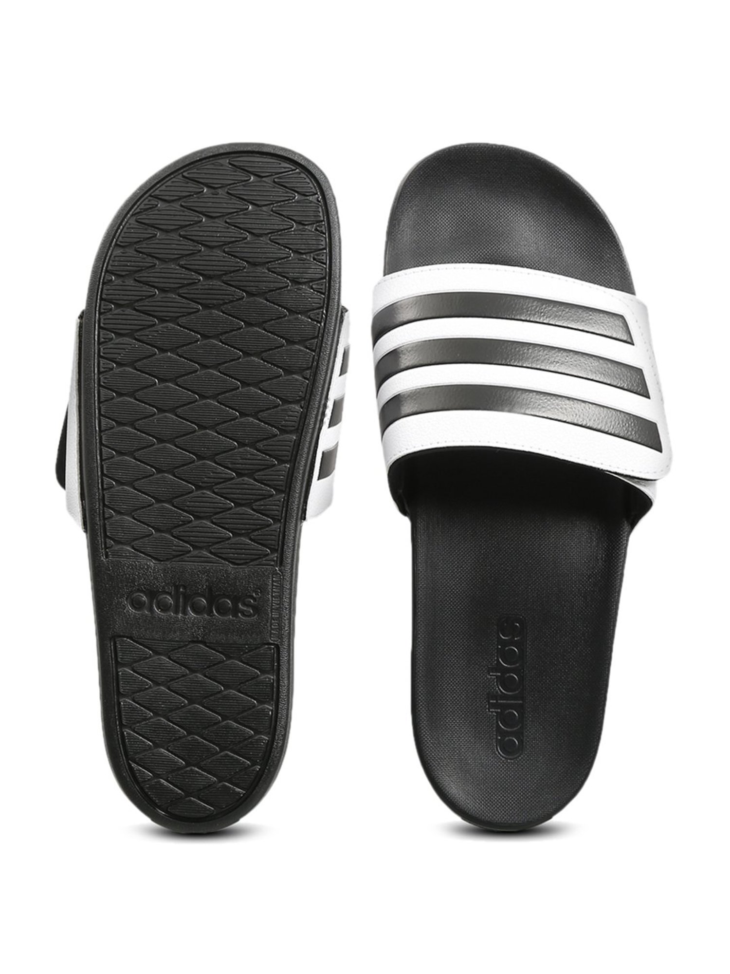 Adidas Men's ADILETTE COMFORT ADJ White Slides