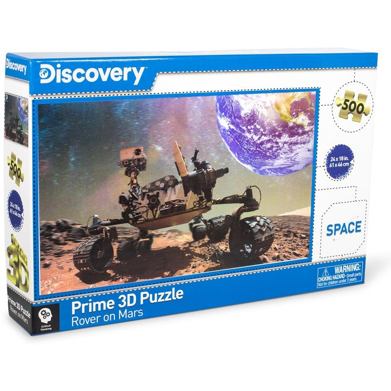 The Zoofy Group LLC Discovery Channel Mars Rover Super 3D 500 Piece Jigsaw Puzzle