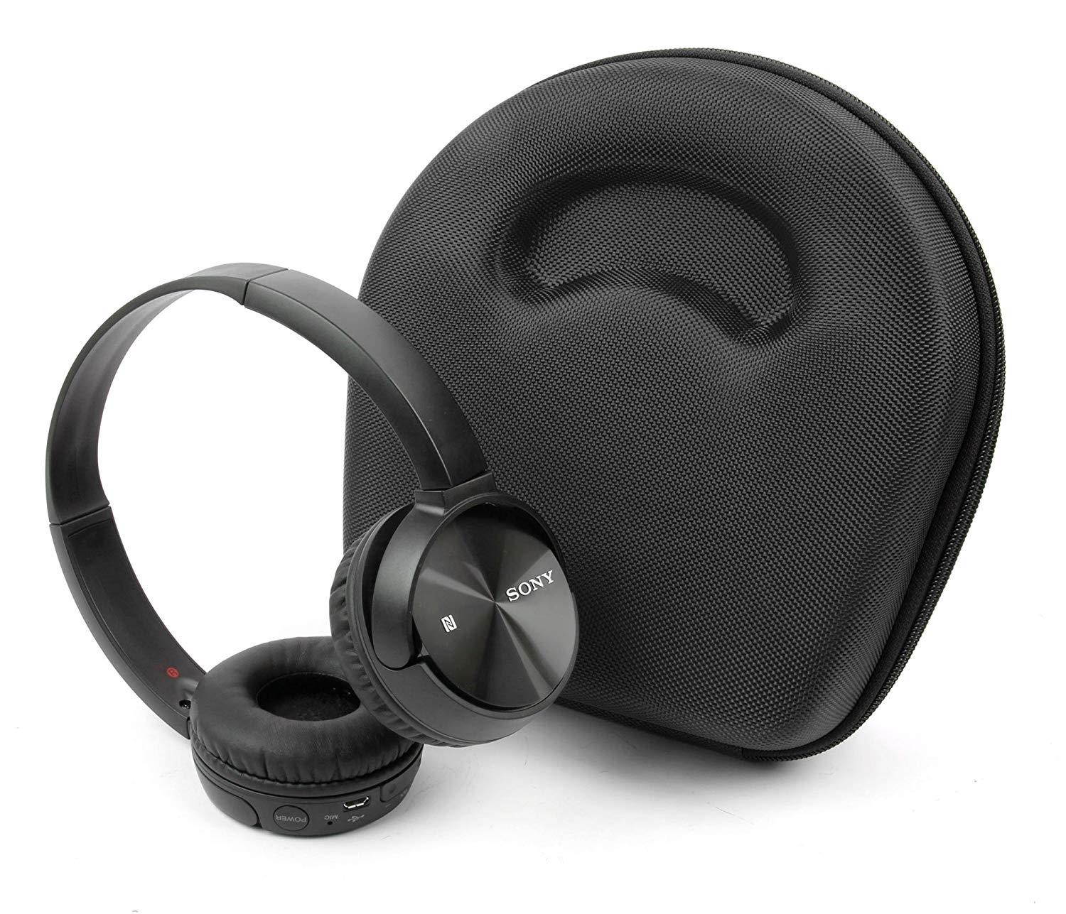 DURAGADGET Hard 'Shell' EVA Headphone Case (Black) - Compatible with Sony MDR-ZX770BN | MDR-ZX330BT Bluetooth Headphones