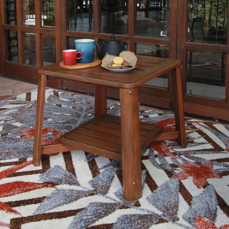Westlake 3pc Wood Patio Chat Set with Cushion - Red Brick - Cambridge Casual