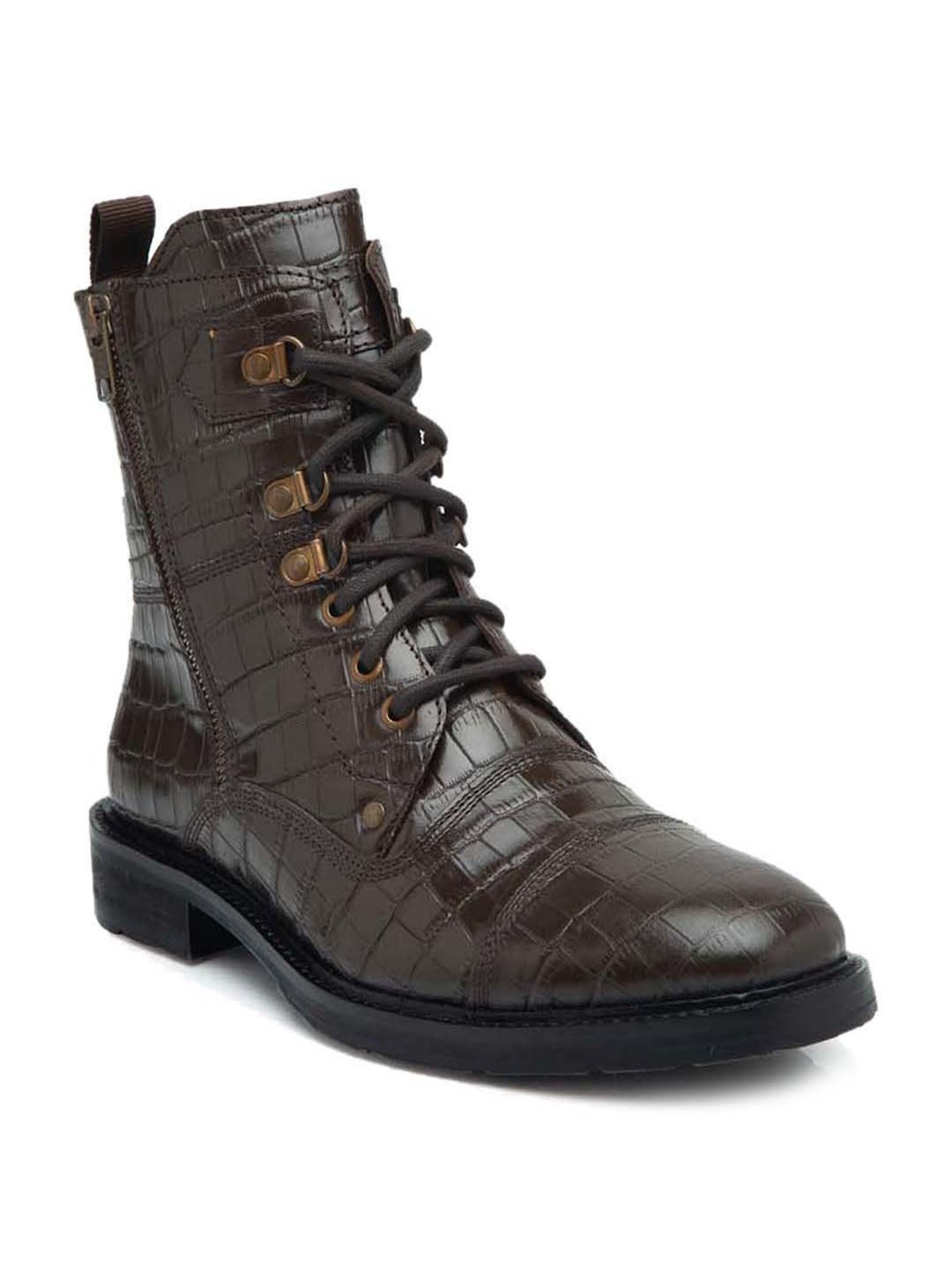 Teakwood Leathers Men's Brown Derby Boots