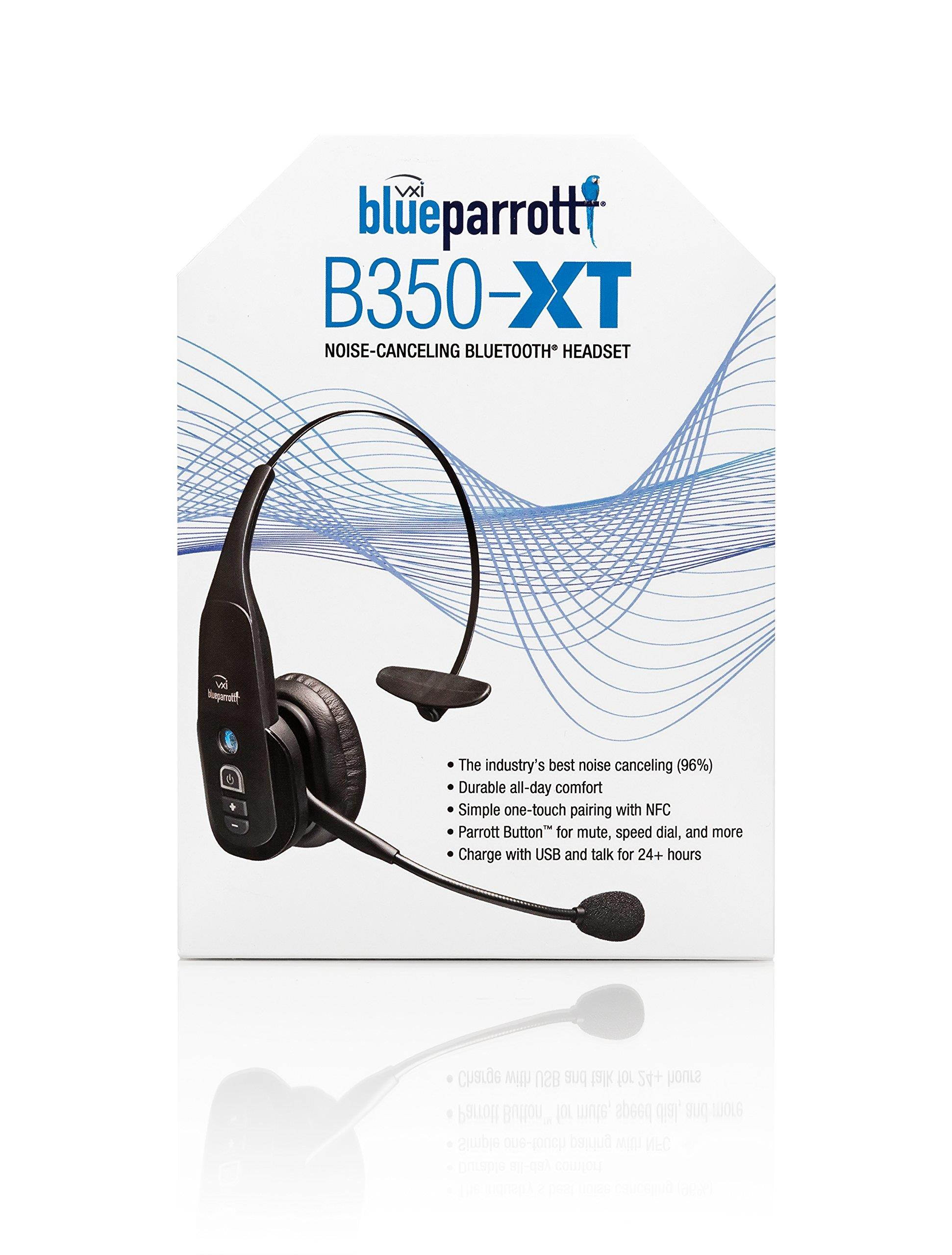 BlueParrott B350-Xt Headset And Charger With Car And Wall Charging Cords