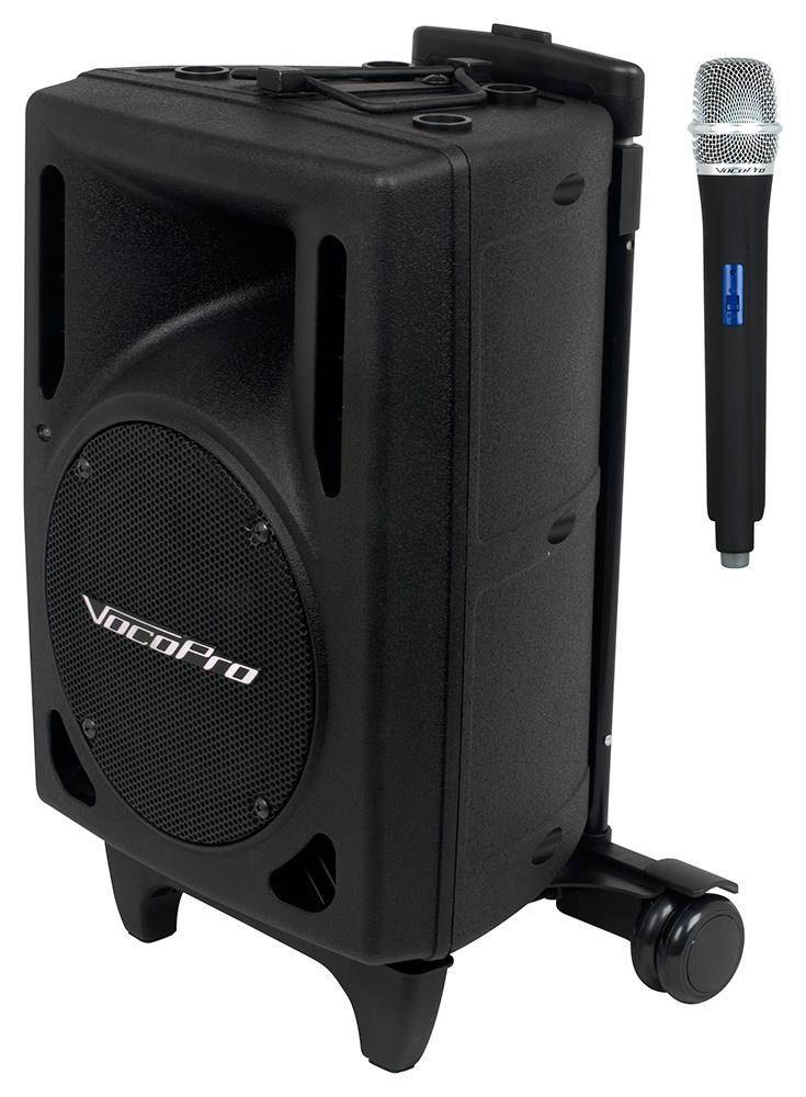 VocoPro WIRELESSPERFORME 200W Power Vocal Speaker with UHF Wireless Handheld Mic