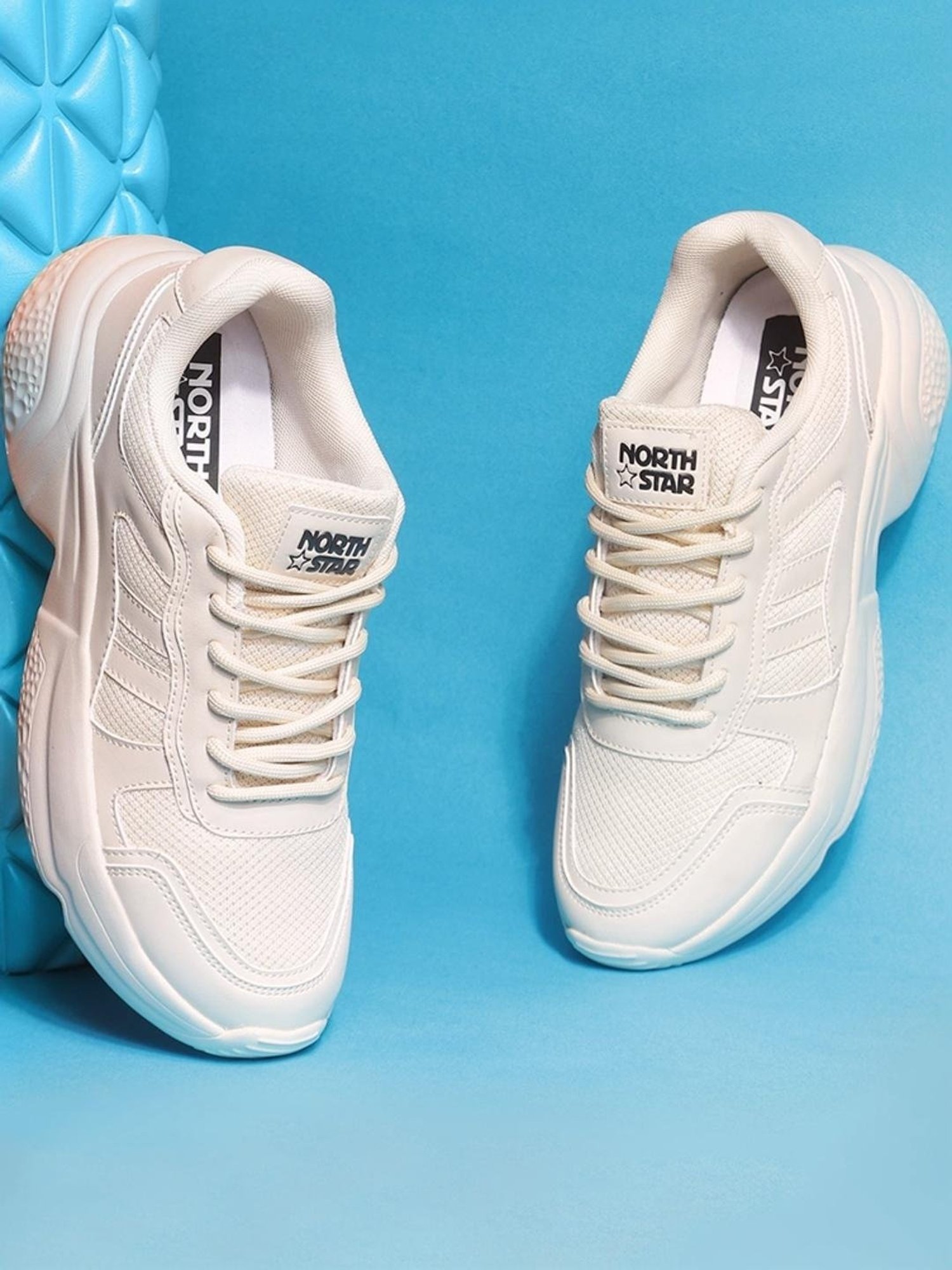 North Star by Bata Women's AOON Beige Sneakers