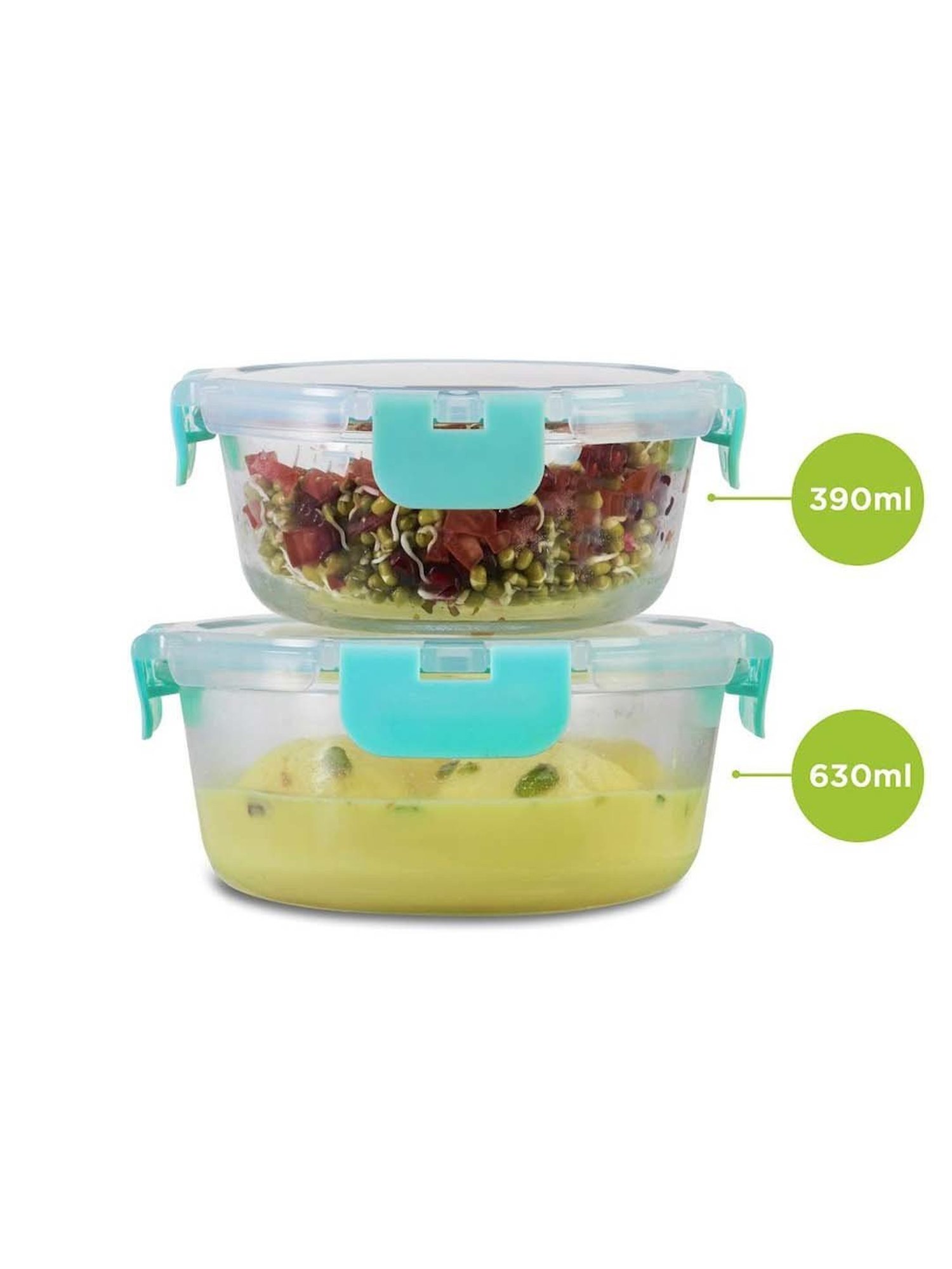 Allo Borosilicate Glass Containers with Lids Microwave Safe Container for Glass Storage Containers