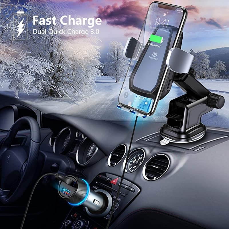 Car Charger 36W Double Quick Charge 30 Fast Car ChargerUSB Car Charger AdapterAutomatically IdentifyCompatible for iPhone XRXSXXs MaxSamsung Galaxy S7S9S8+More Mode