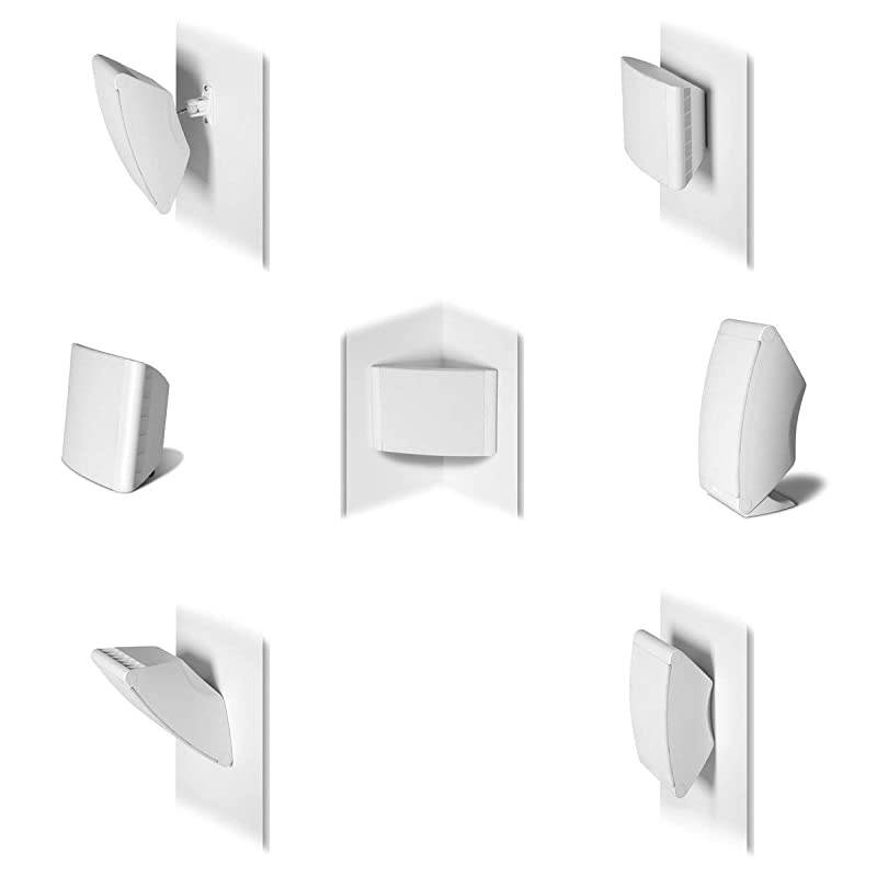 OWM3 Wall and Bookshelf Speakers | The Most High-Performance Versatile Loudspeaker | Paintable Grilles (Pair, White)