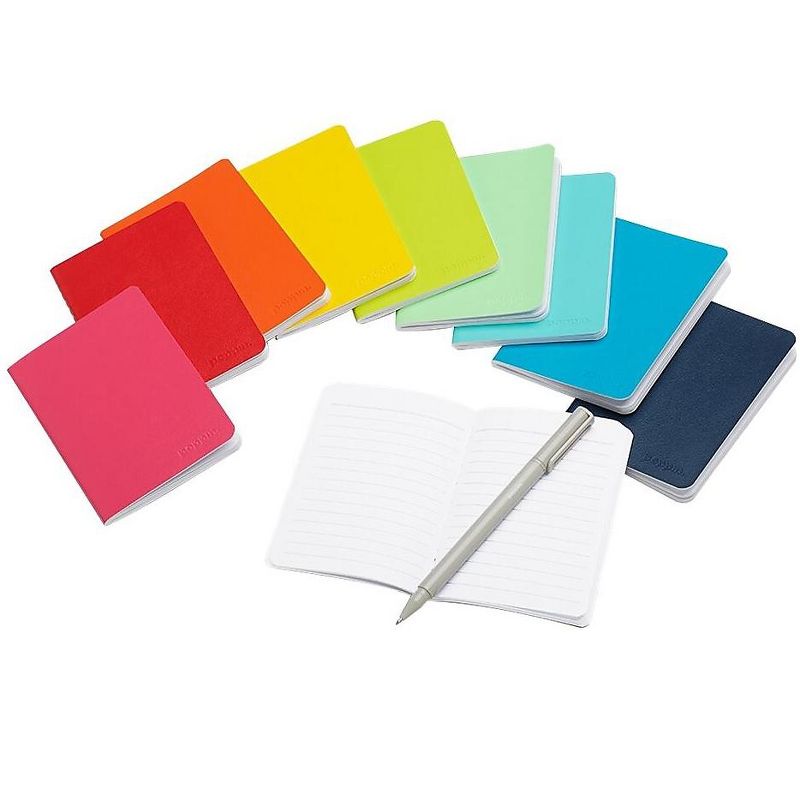 Poppin Mini Medley Professional Notebooks, Wide Ruled 101024