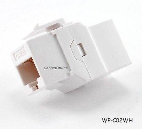 RJ45 Female to Female UTP CAT.6 Keystone Coupler, White