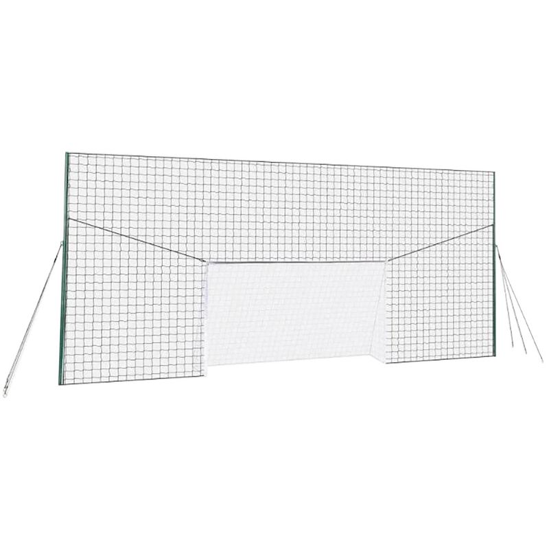 Open Goaaal JX-OGFS1 Adjustable Soccer Practice Net Rebounder Backstop with Training Goal, Standard Size (2 Pack)