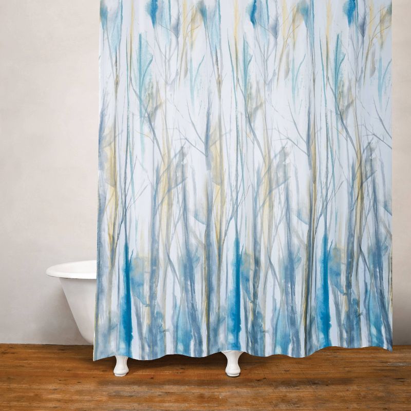 Windswept Shower Curtain Blue/Green - Moda at Home