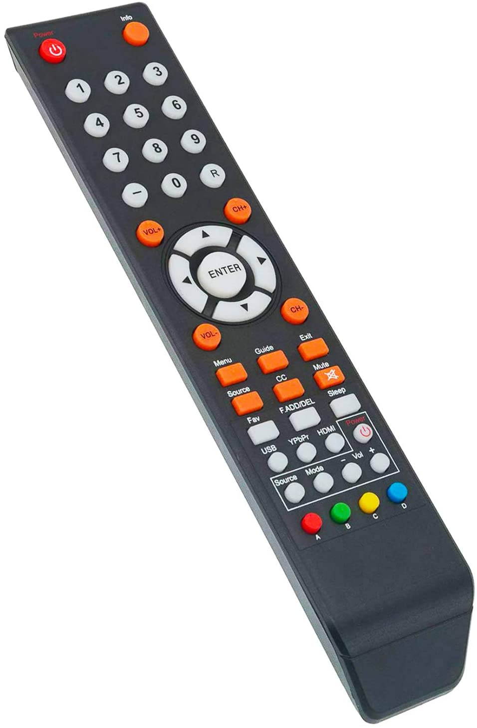 New 8142026670003C Remote Control fit for Sceptre LED HDTV C658CV-UMR U435CV-UMR U500CV-UMR U505CV-UMR U515CV-UMR U558CV-UMR U650CV-UMR U750CV-UMR U758CV-UMR X322BV-SRN X322BV-SRR X325BV-FSR