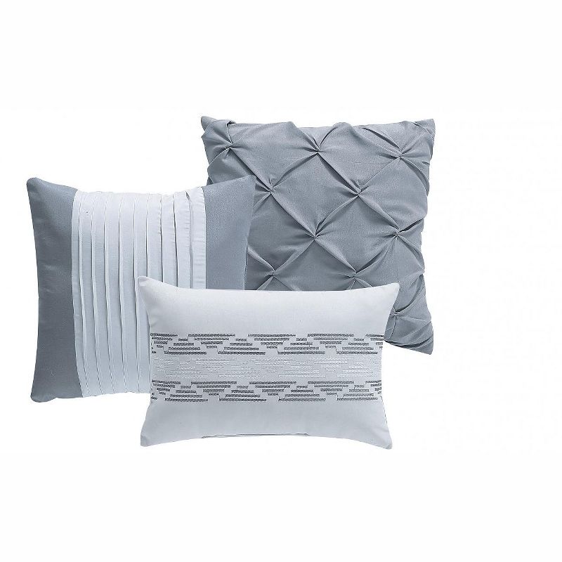 VCNY Home Carmen Pintuck Bed-in-a-Bag Comforter Set - Grey 10 Piece King