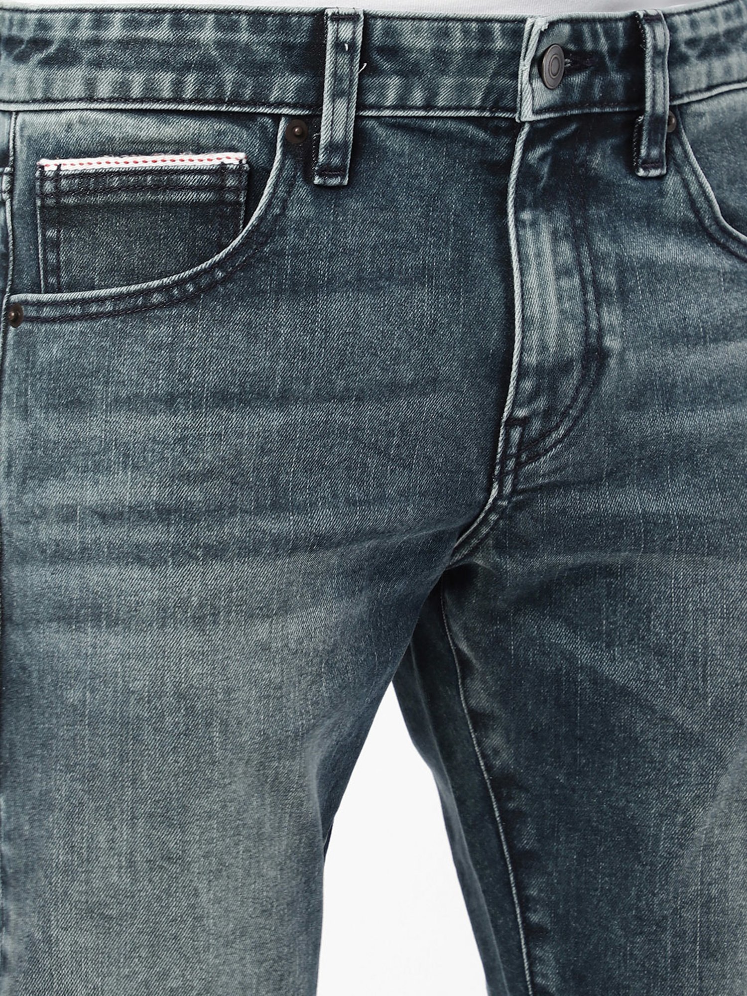 Passion Dark Blue Slim Fit Heavily Washed Jeans