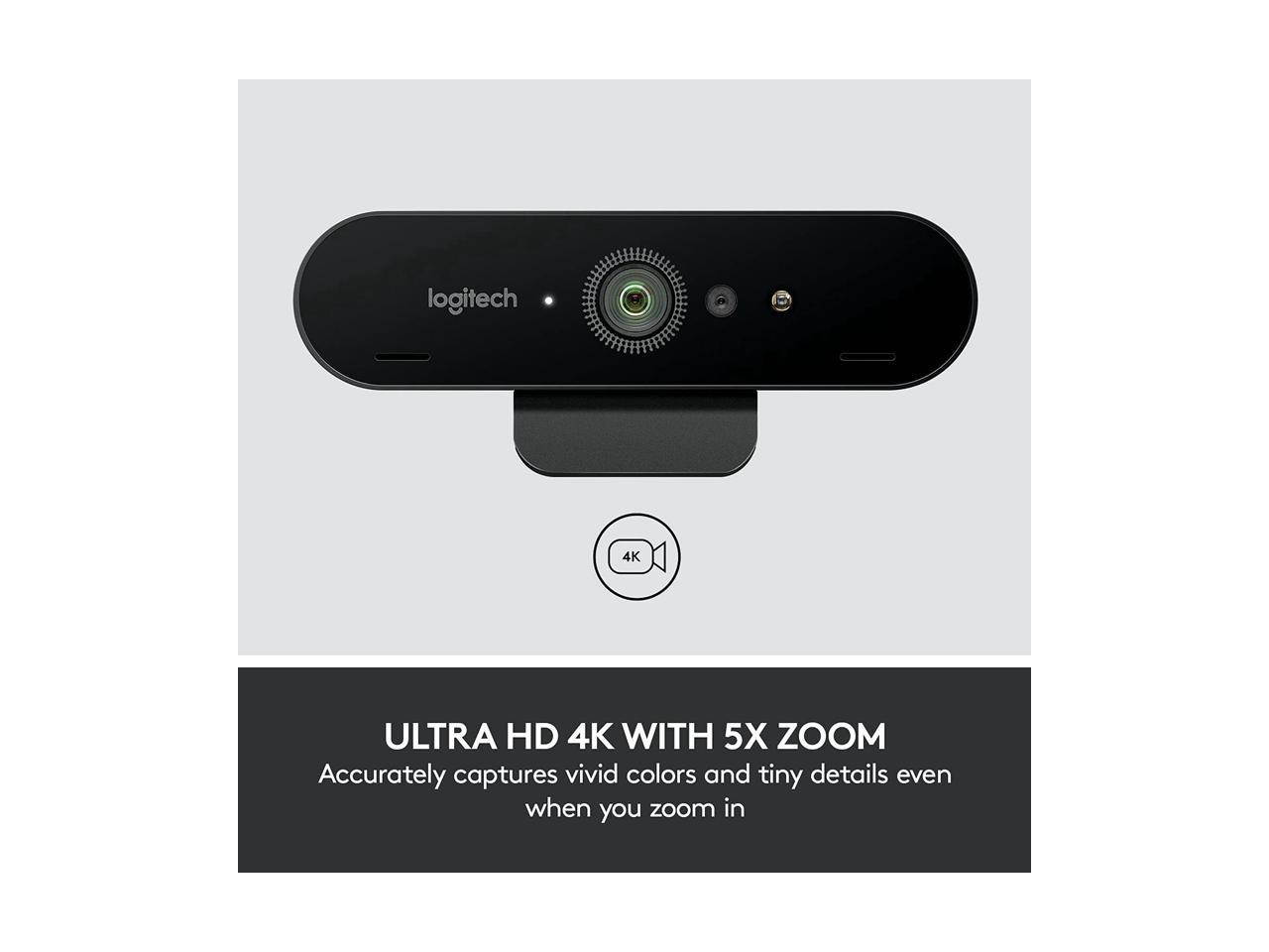 Logitech BRIO C1000e 4K HD Webcam for Video Conferencing, Recording, and Streaming