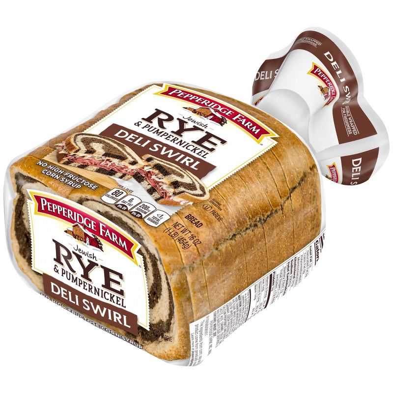 Pepperidge Farm Jewish Rye & Pumpernickel Deli Swirl Bread - 16oz