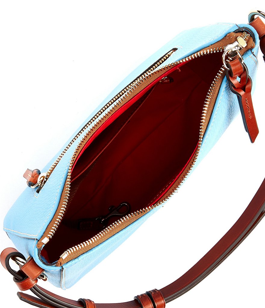 Dooney & Bourke Pebble Collection Small Kiley Leather Zip Top Hobo Bag