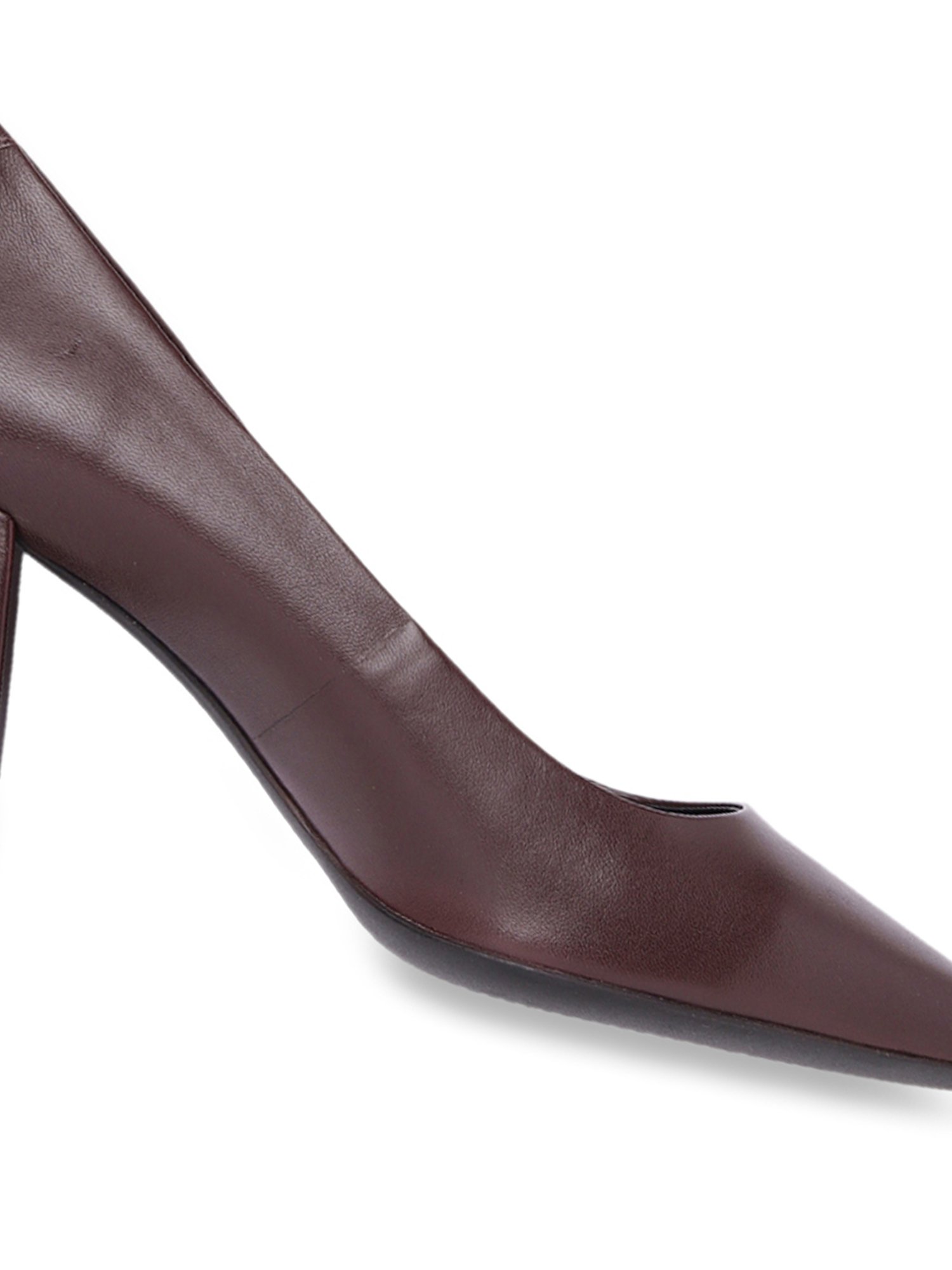 Geox Women's D Giselda Wine Leather Casual Pumps