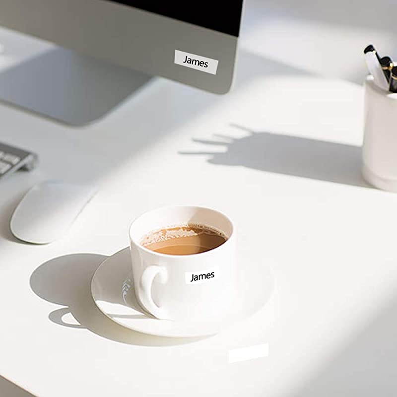 DYMO LetraTag Refills 91331 White Plastic Label Tape 12mm x 4m (1/2" x 13') Compatible with Dymo Letra Tag Label Maker LT100H LT100T QX50, 5-Pack