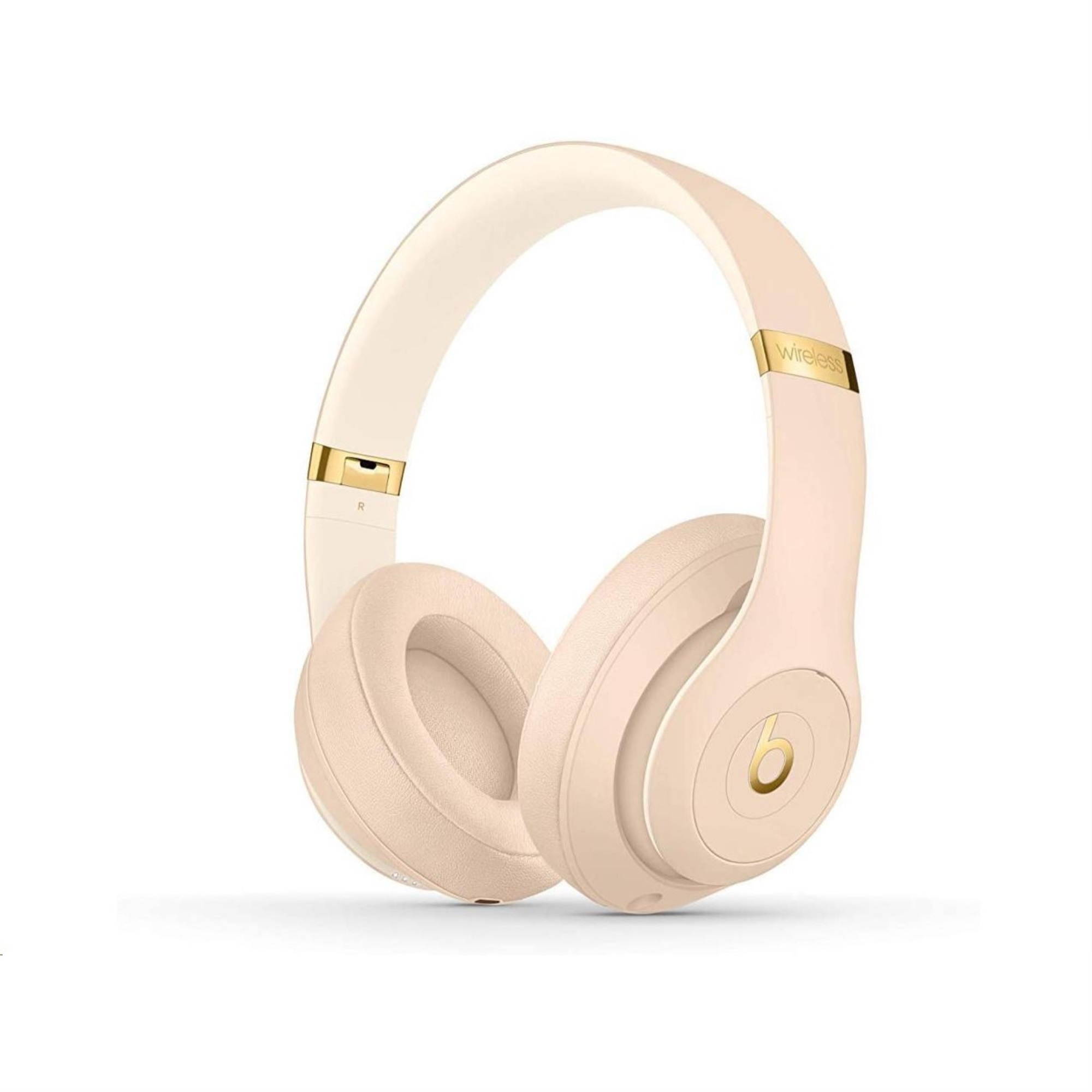 Beats Noise Cancelling Over-Ear Studio3 Wireless Headphones The Skyline Collection - Desert Sand (MTQX2LL/A)