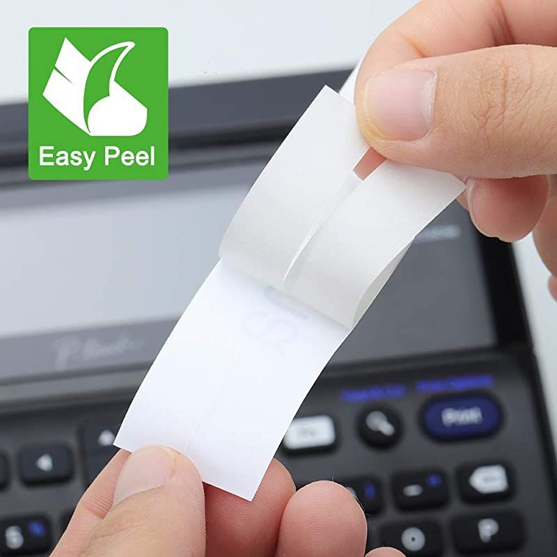 Compatible 1 Inch Label Tape Replacement for Brother TZe251 Ptouch Label Tape 24mm 094 Laminated White TZe251 TZe TZ Tape for Brother PTouch PTD600 PTP710BT PTP750W Label Maker 4Pack