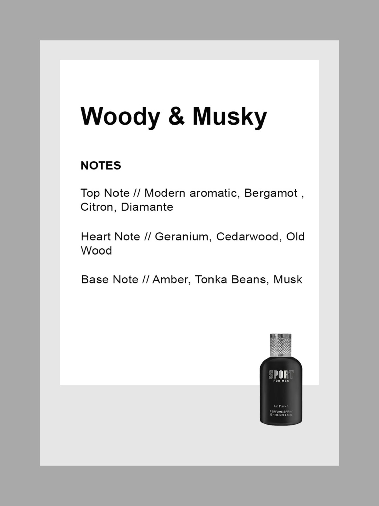 LA' French SPORT Eau De Parfum - 100 ml