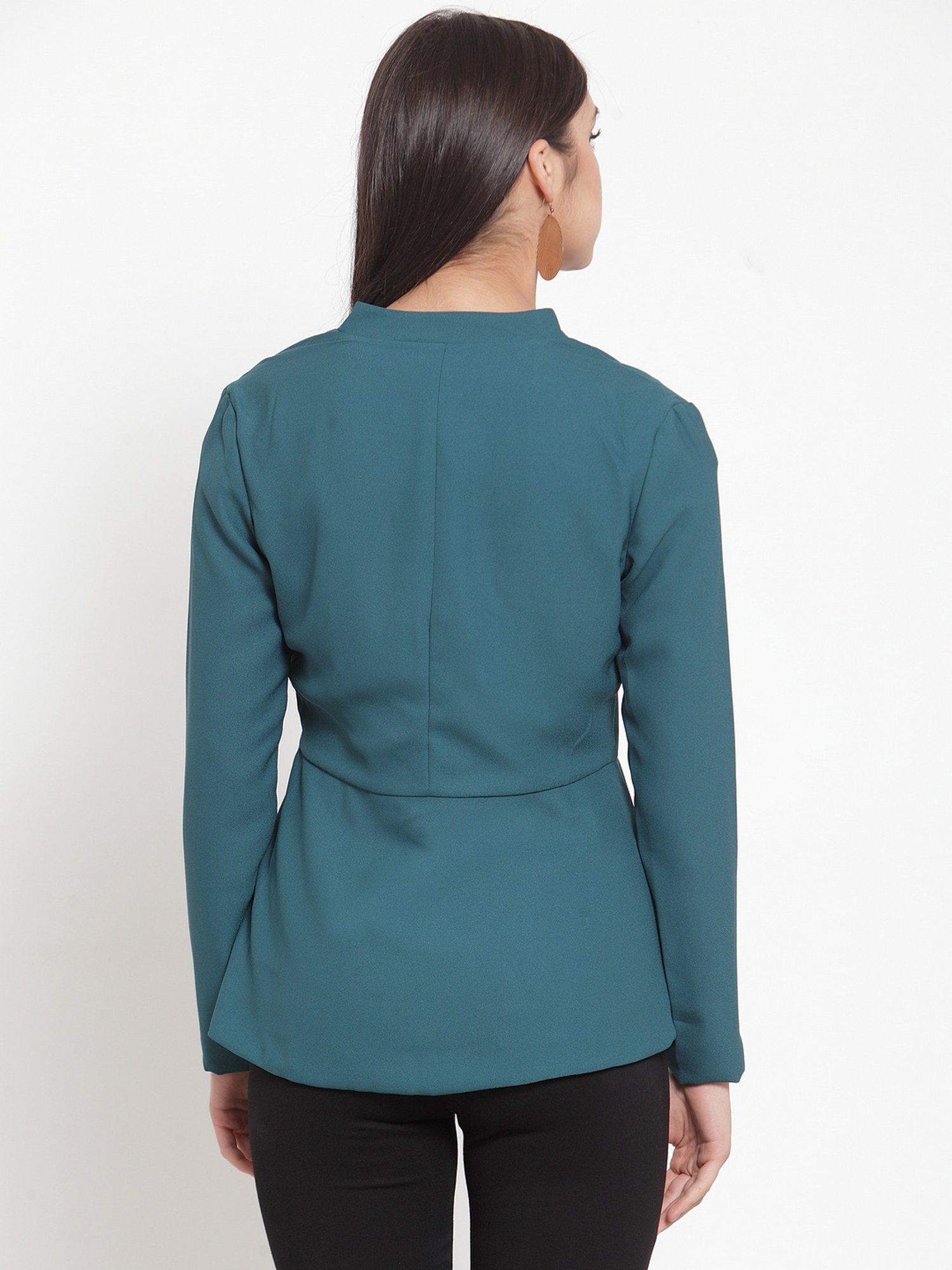 KASSUALLY Teal Relaxed Fit Blazer