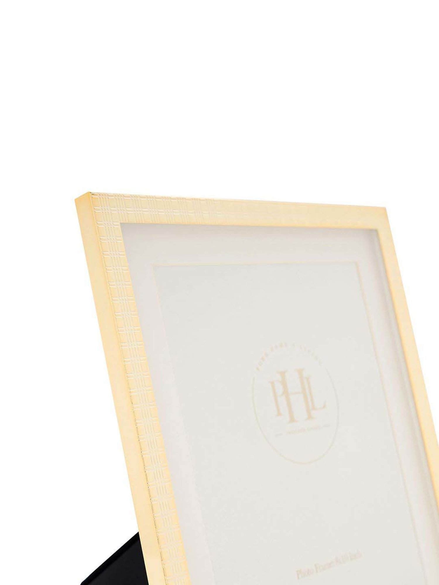 Pure Home and Living Gold Metal Geometric Pattern Photo Frame