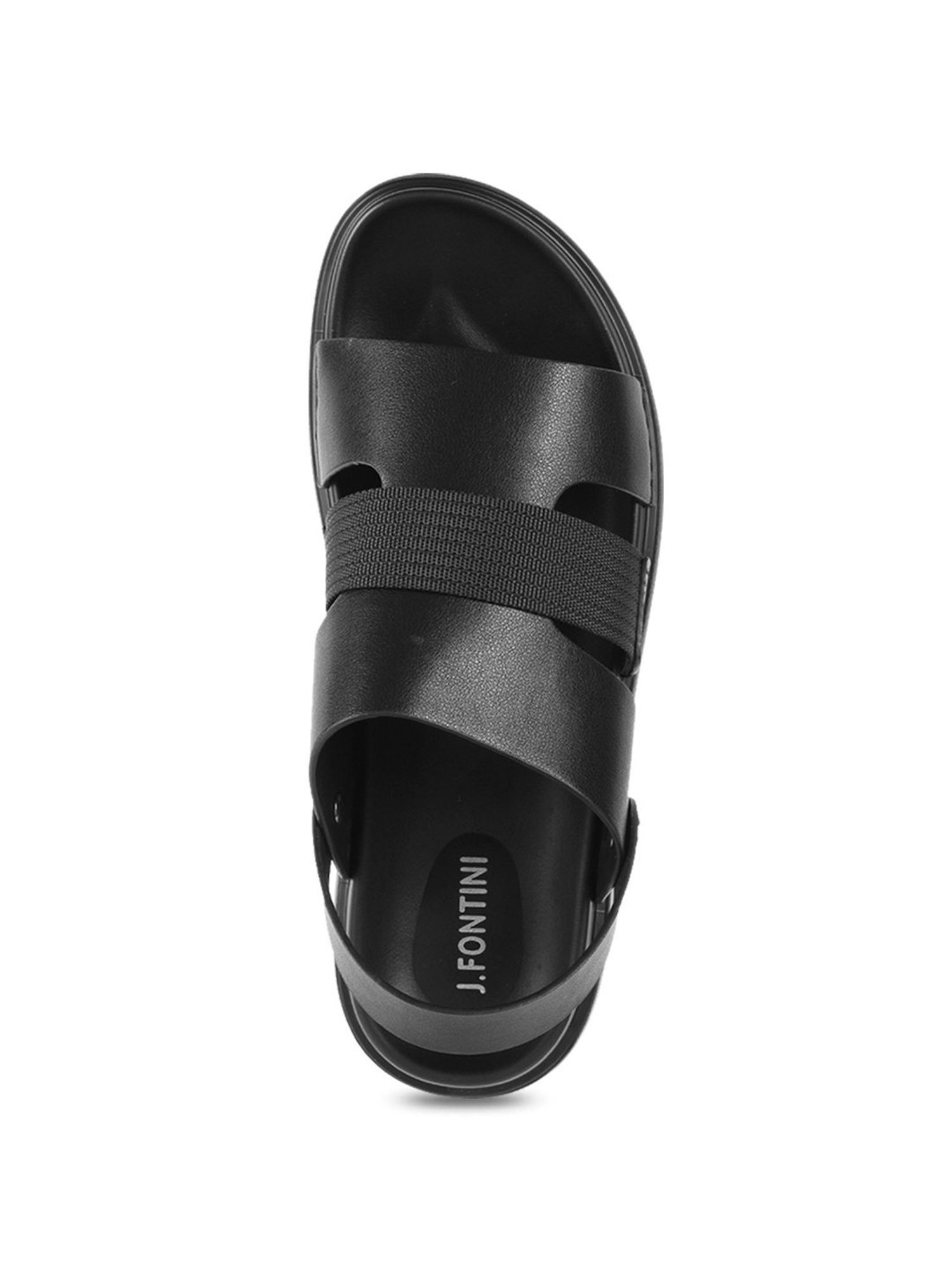 J. Fontini by Mochi Black Sling Back Sandals