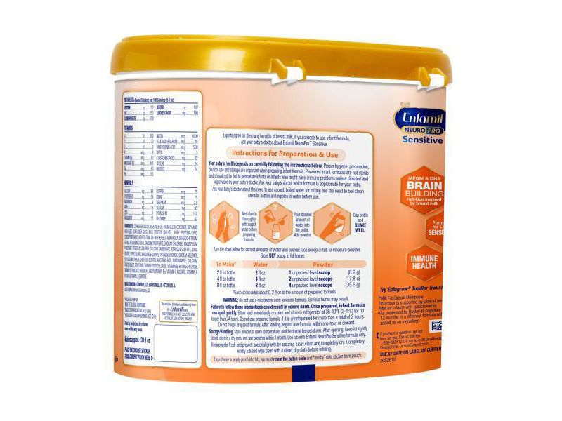 Enfamil NeuroPro Sensitive Non-GMO Infant Formula Powder - 19.5oz