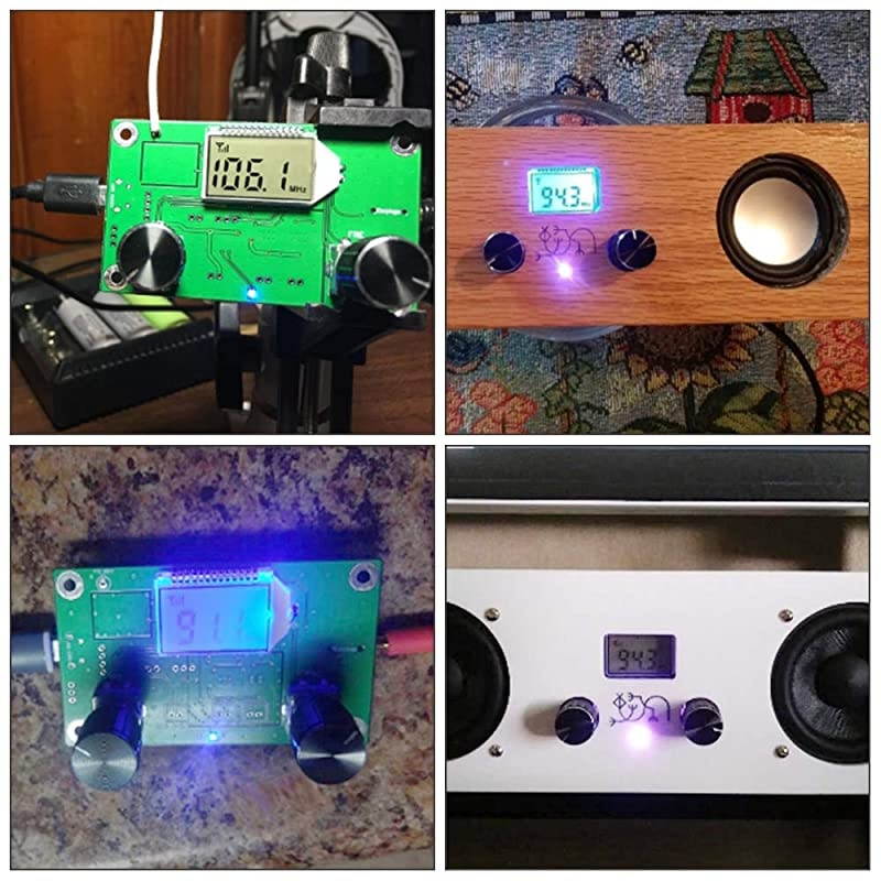 Icstation Digital FM Radio Wireless Receiver Module LCD Dplay DSP PLL 760MHz1080MHz