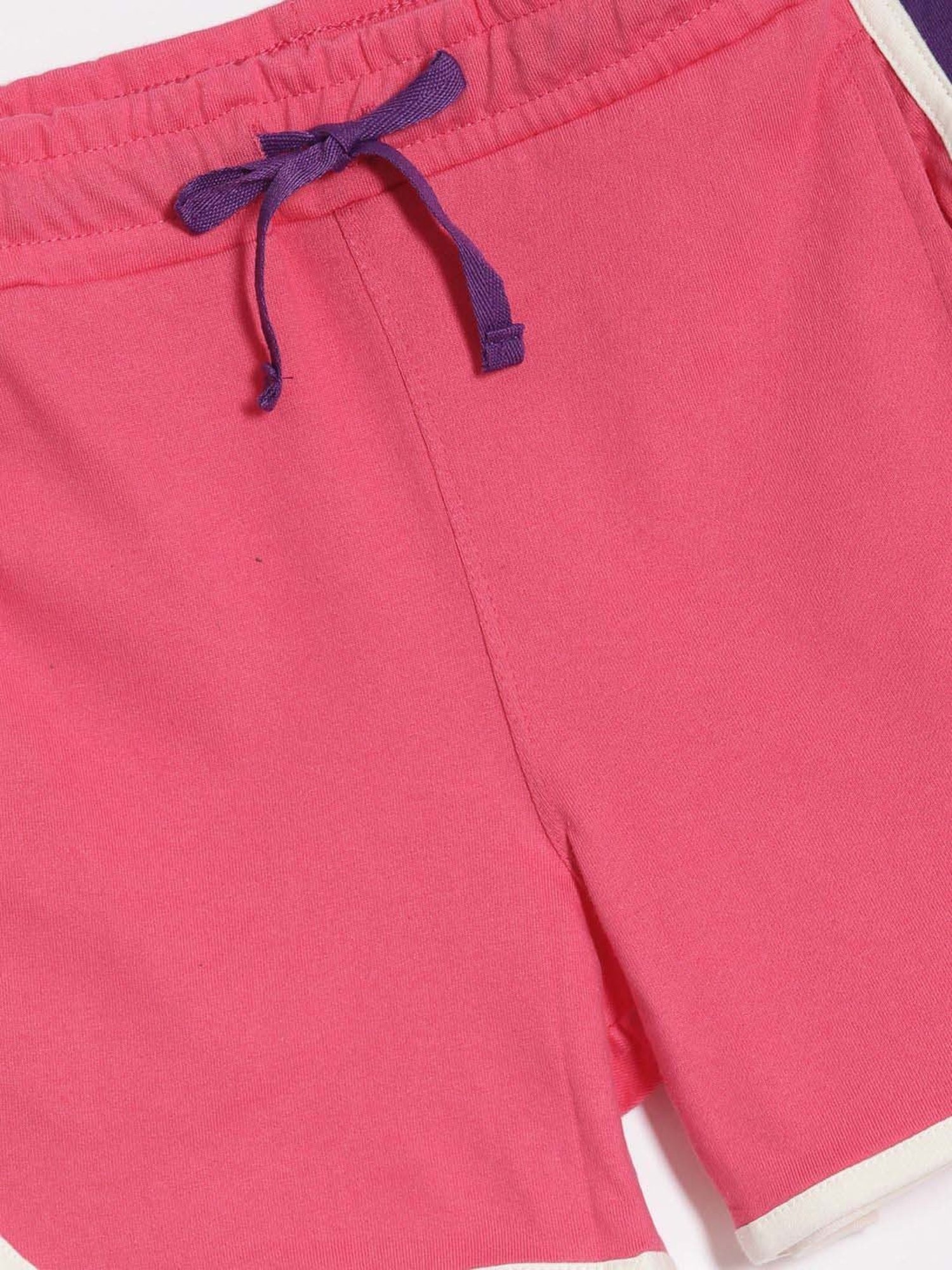 Dixcy Slimz Kids Hot Pink & White Cotton Striped Shorts