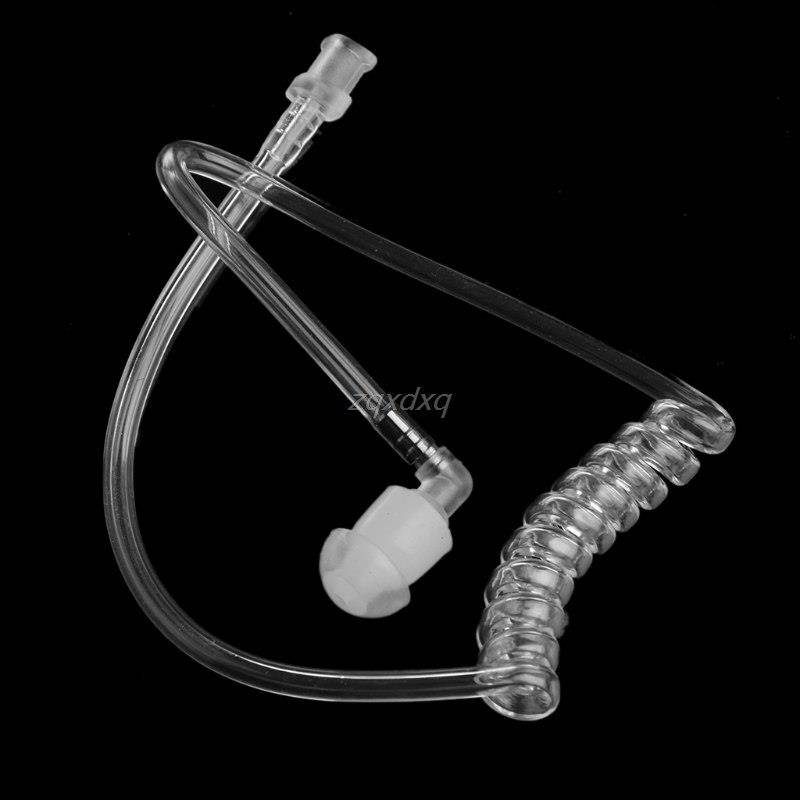 Transparent Coil Acoustic Air Tube Earplug With Copper Ring For Two-Way Radio Walkie Talkie Earpiece Earbud Headset Accessories